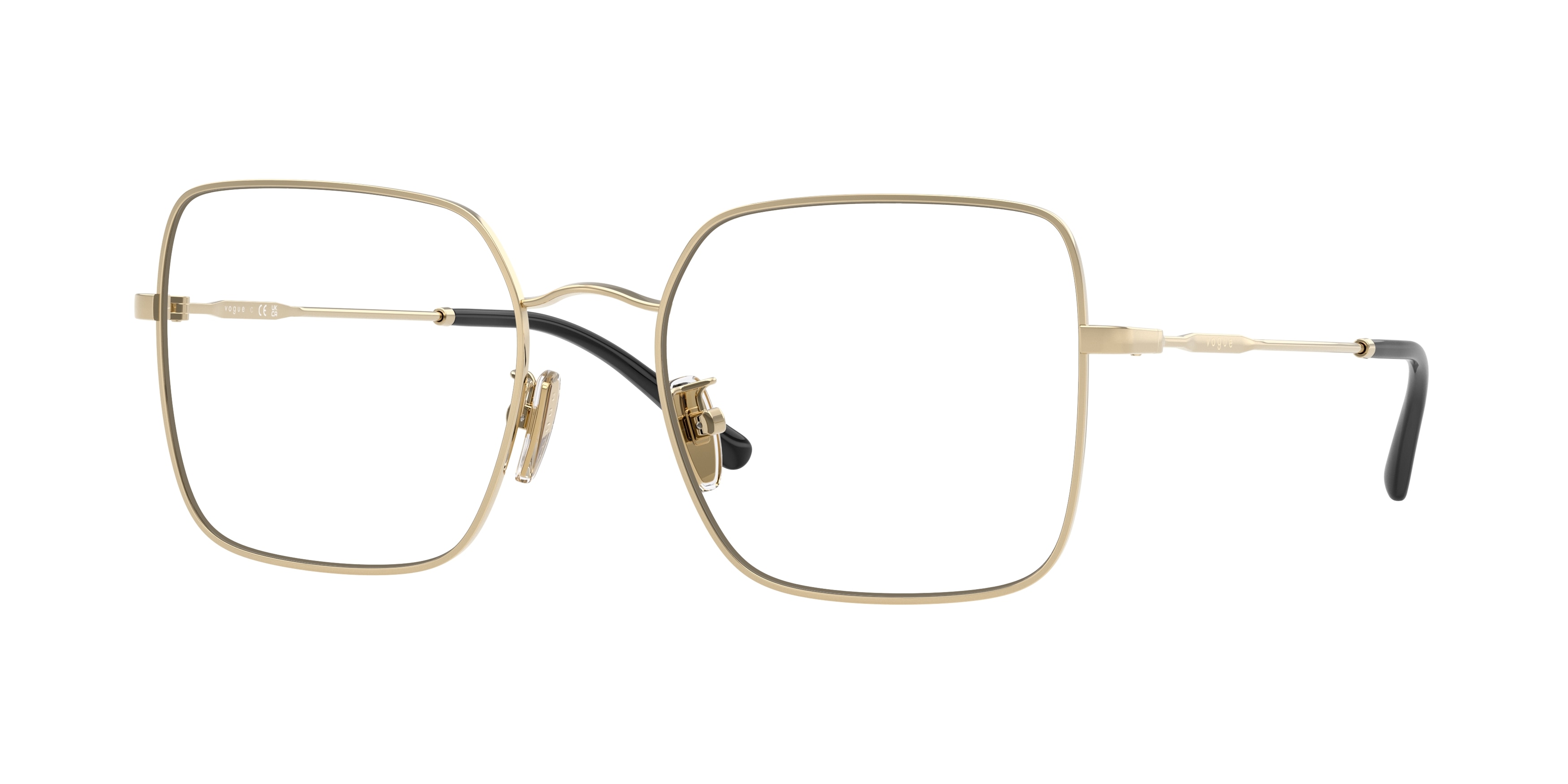 Vogue Eyewear VO4328D Asian Fir 848 Women's Eyeglasses Gold Size 54 (Frame Only) - Blue Light Block Available